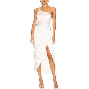 Elliatt 'Isabelle' White One Shoulder Dress Size S